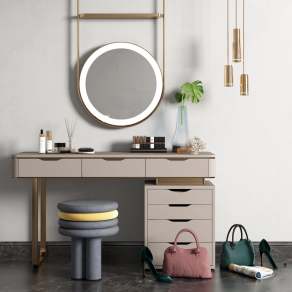 现代梳妆台3D模型下载